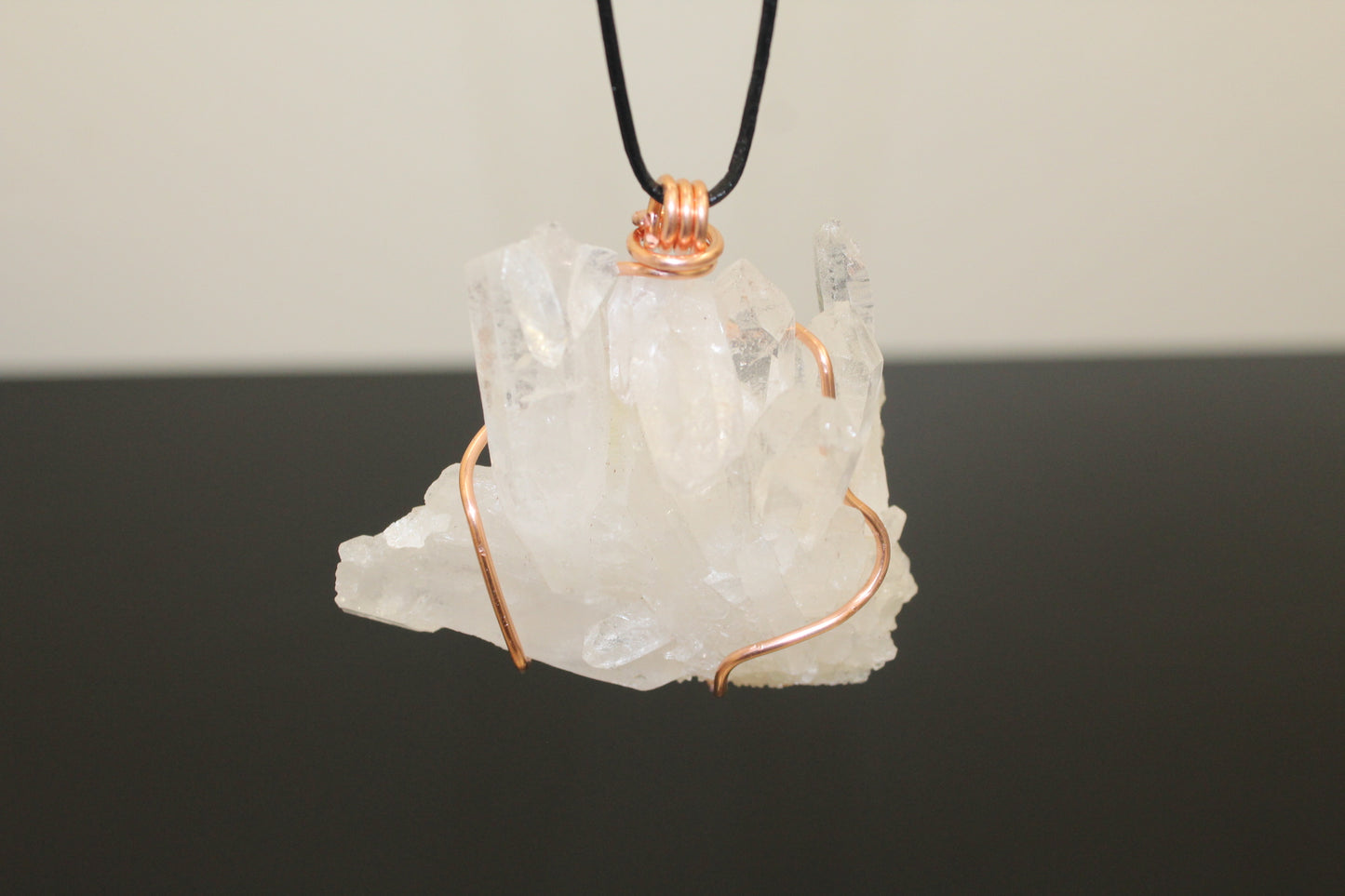 Arkansa 1st Class Quartz Hand Wrapped In Pure Copper