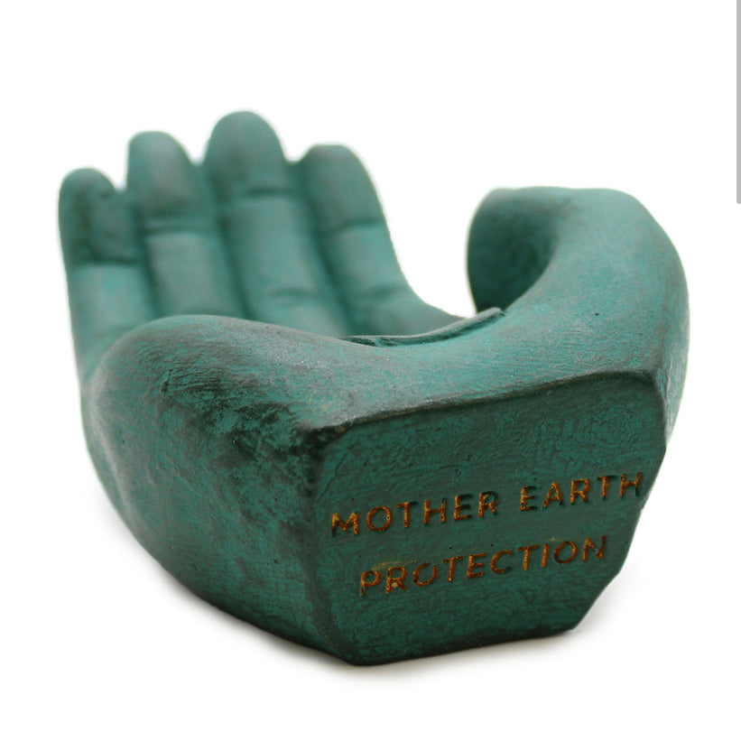 Hand Incense Burner - Earth Protect (green)