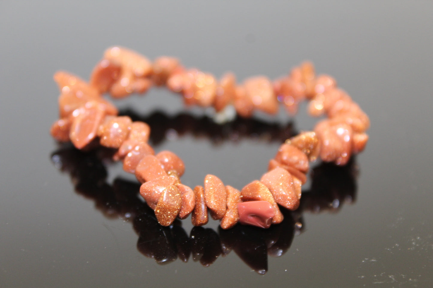 Gold Moonstone Crystal Bracelet