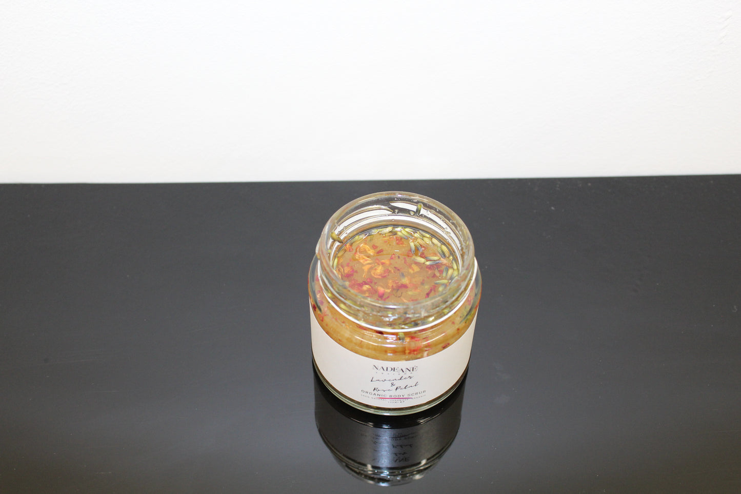 Organic Lavender and Rose Petal Body Scrub 125ml